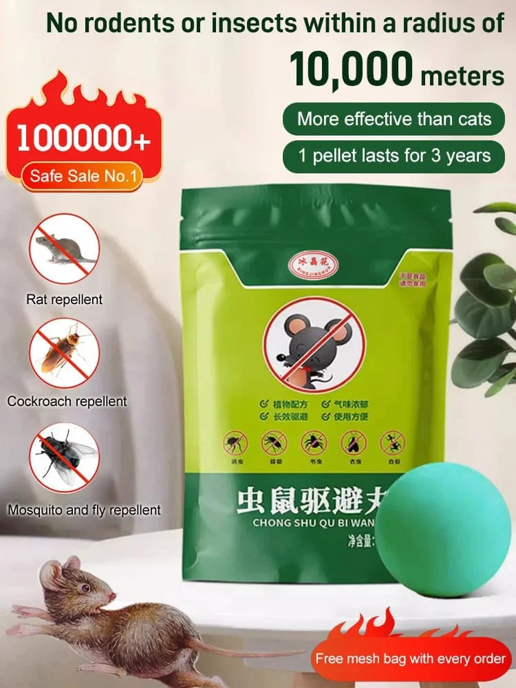 Last Day 50% OFF - One pellet lasts for one year! Rodent and insect repellent sphere