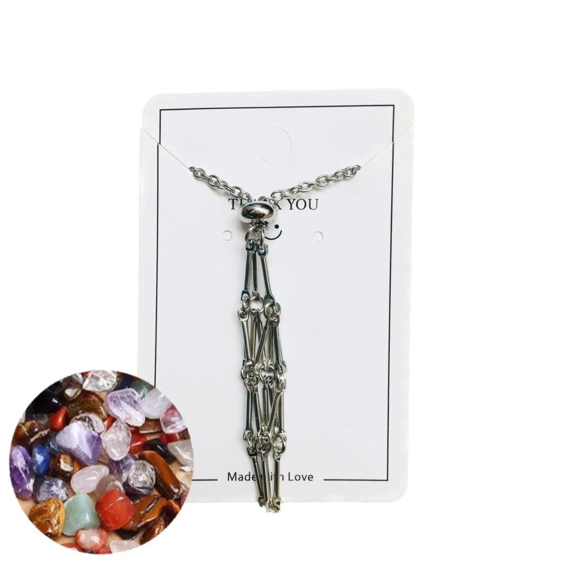 LAST DAY 70%OFF - 2023 Crystal Stone Holder Necklace