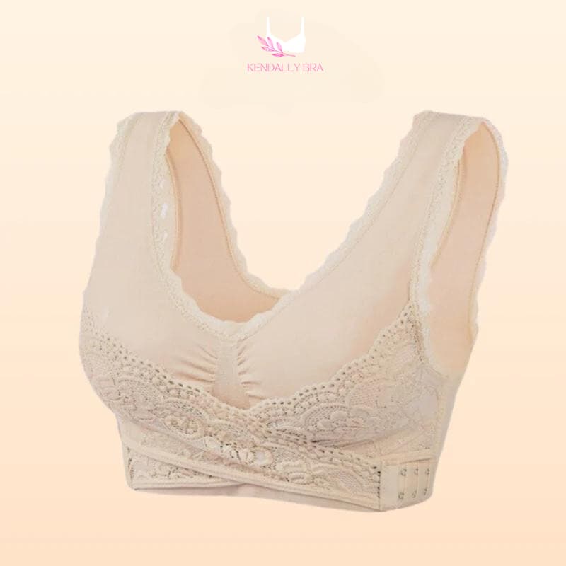 LAST DAY SALE 49% – Comfy Corset Adjustable Bra Front Cross Side Buckle Lace Bras