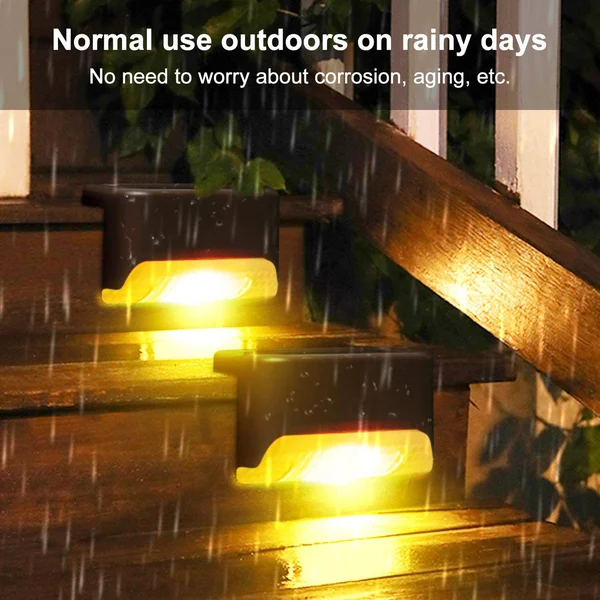 LED Solar Lamp Path Staircase Outdoor Waterproof Wall Light