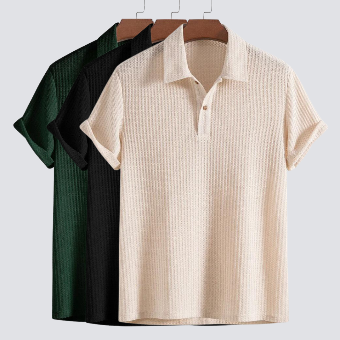 Lorenzo Waffle Knit Polo