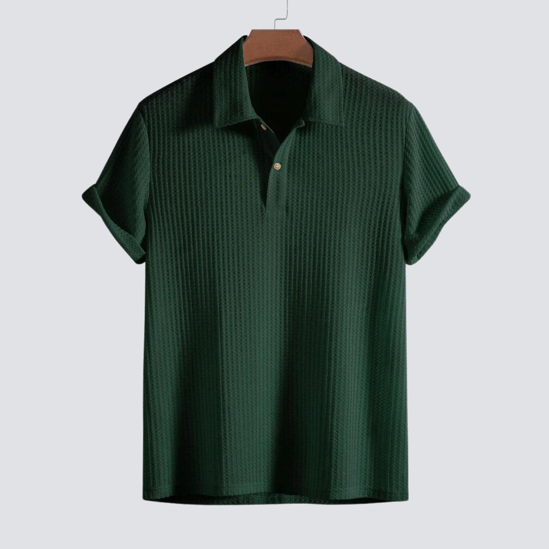 Lorenzo Waffle Knit Polo