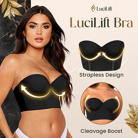 LuciLift - Low Back Strapless Bra - Premium Fabric