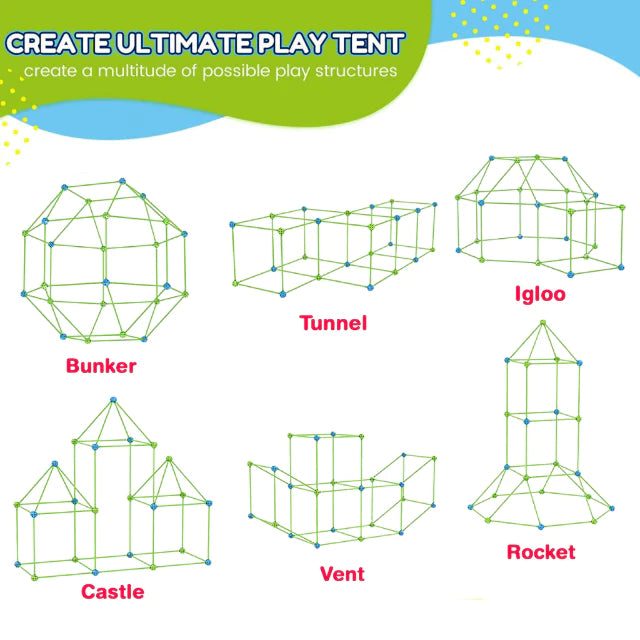 Nukids Magic Fort Building Kit