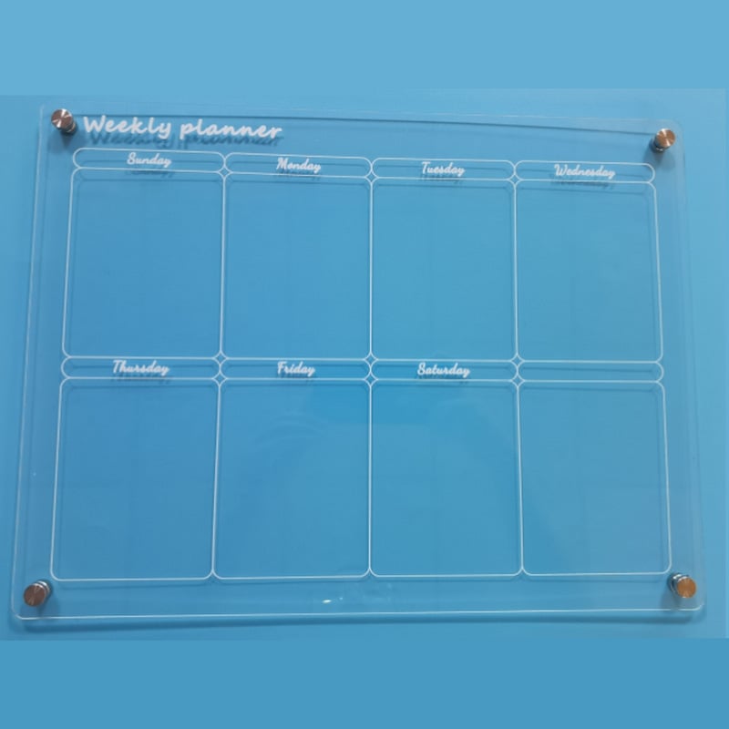 Magnetic Schedule Planner For Fridge (Permanently reusable)