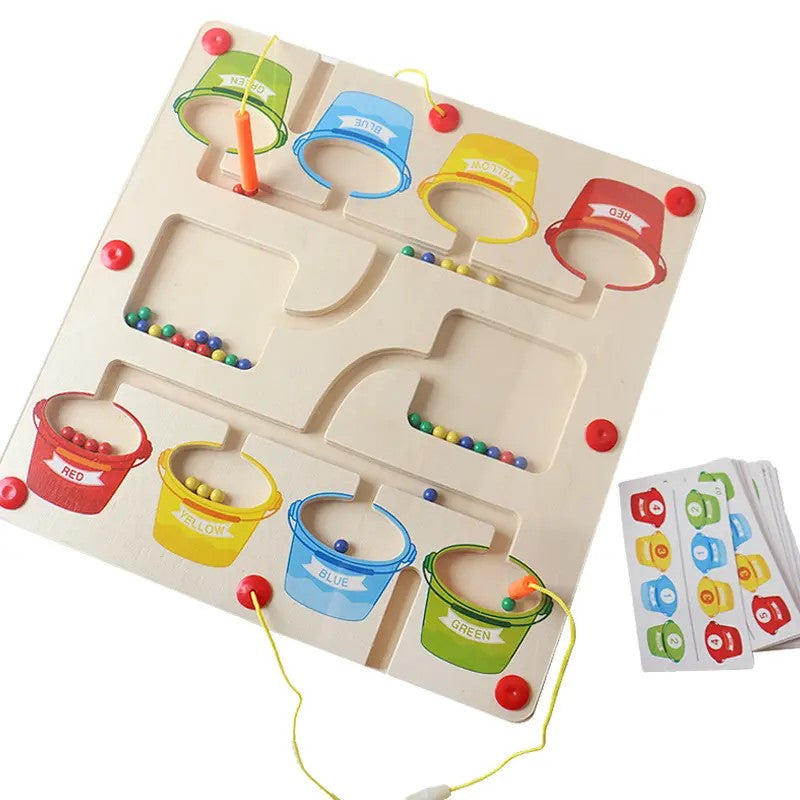 MazeMagic Montessori Color And Number Ball Maze