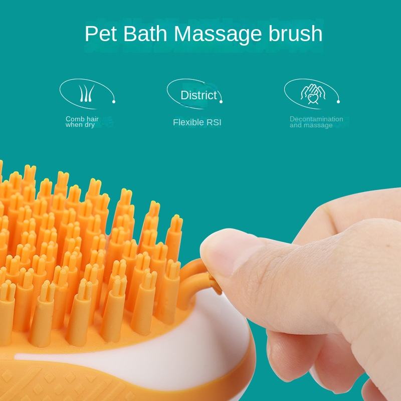 Mollior 2-in-1 Pet Spa Brush: Relaxing Baths for Furry Friends