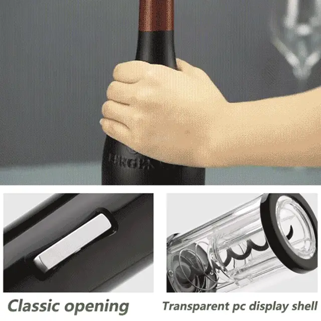 Multifunctional electric wine bottle opener set