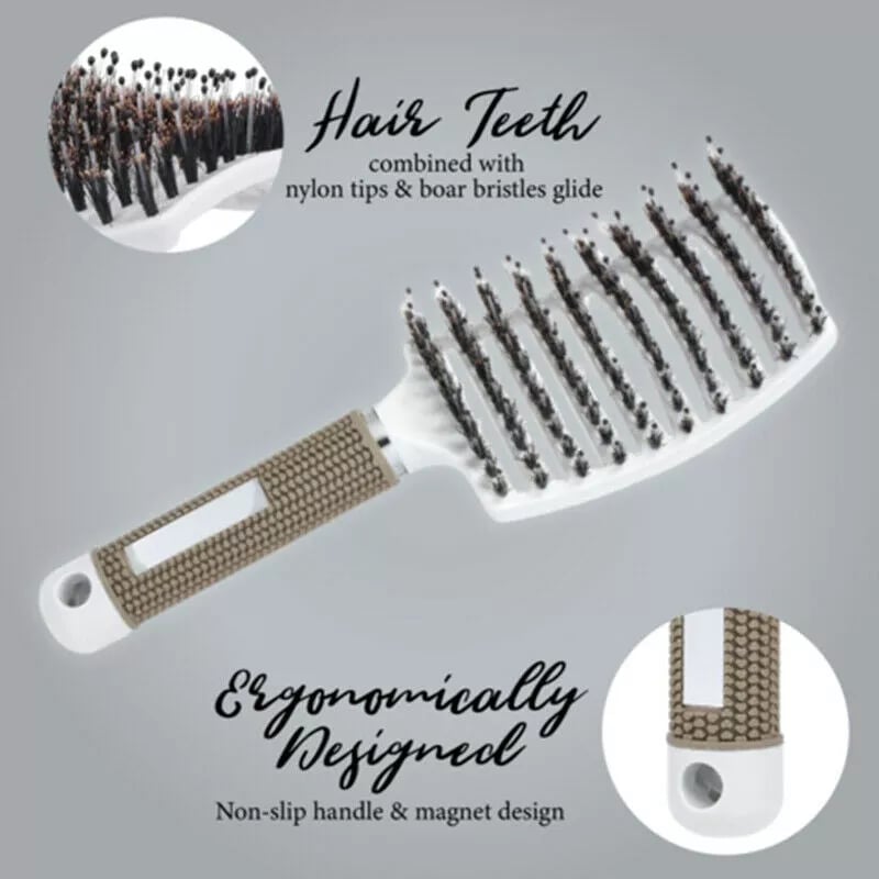 New Year's Offer 49% OFF - Detangler Bristle Nylon Hairbrush