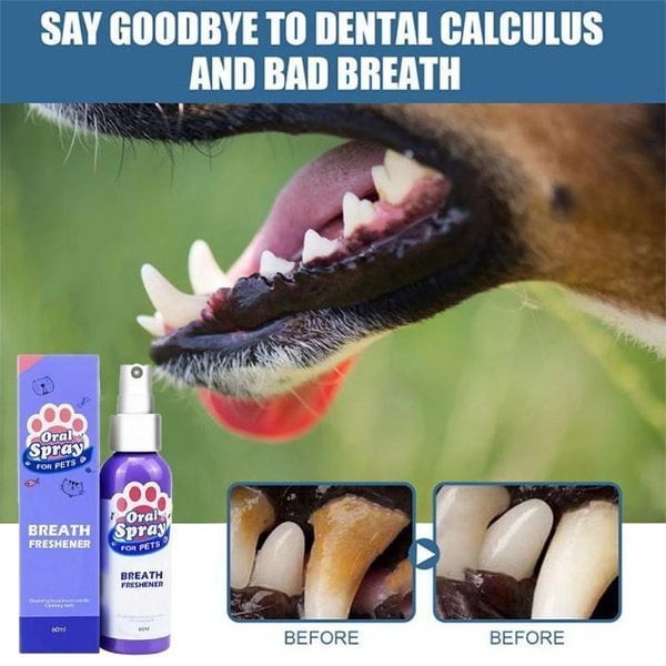 Pet Teeth Cleaning Spray - Buy 3 Get 2 Free