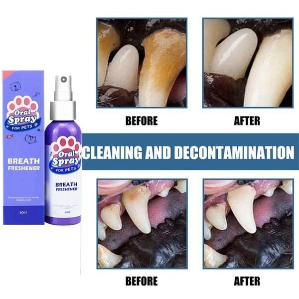 Pet Teeth Cleaning Spray - Buy 3 Get 2 Free