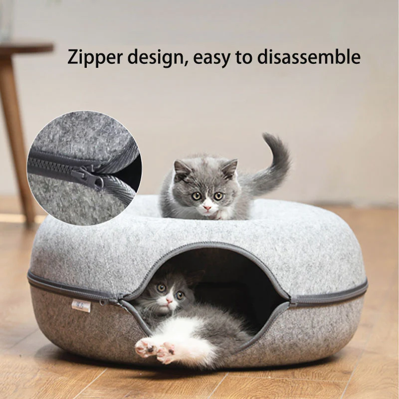 Pillow Paws Cozy Catnap Donut Bed