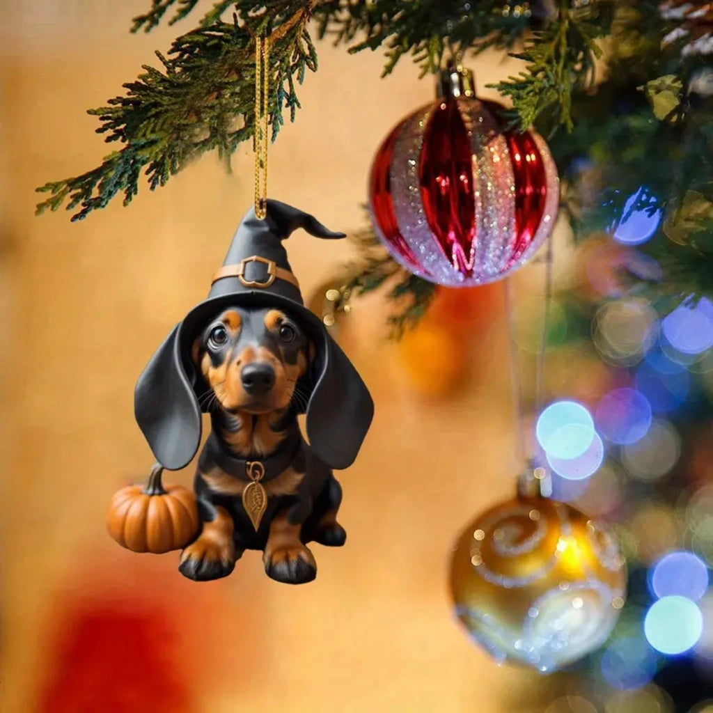 Premium Dachshund Halloween Ornaments Hanging Decoration