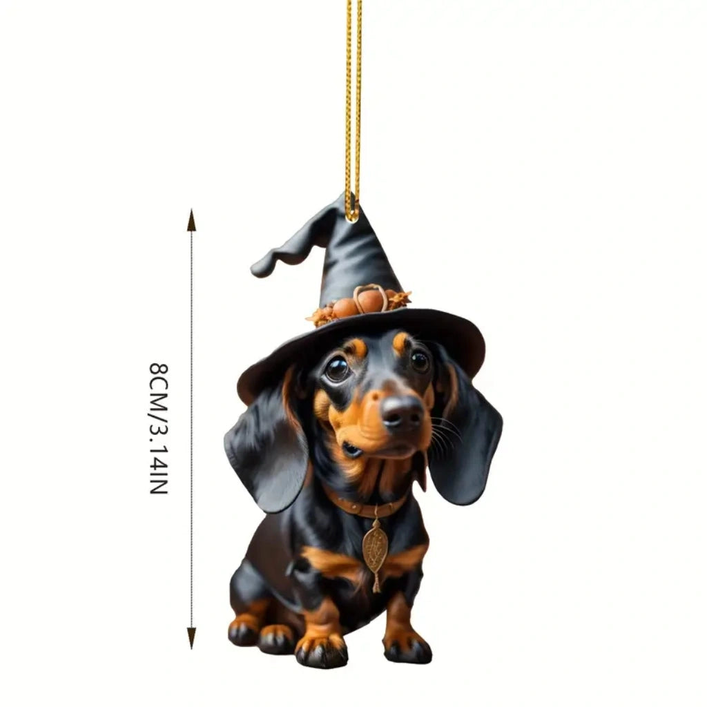 Premium Dachshund Halloween Ornaments Hanging Decoration