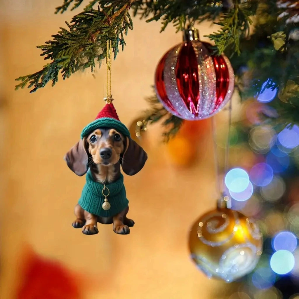 Premium Dachshund Halloween Ornaments Hanging Decoration