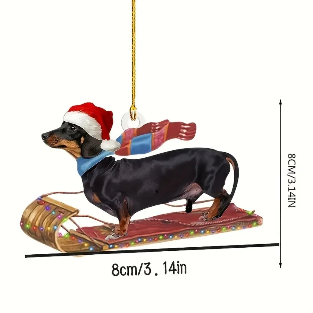 Premium Dachshund Halloween Ornaments Hanging Decoration