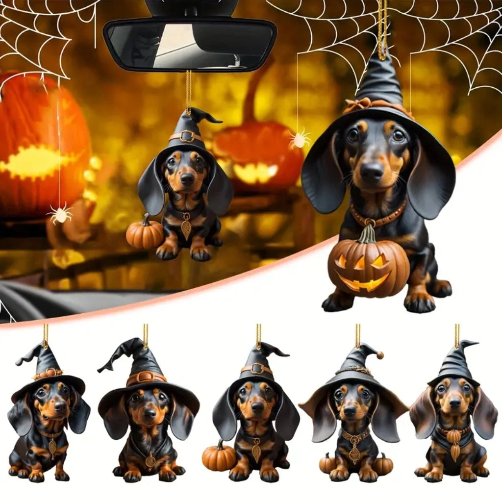 Premium Dachshund Halloween Ornaments Hanging Decoration