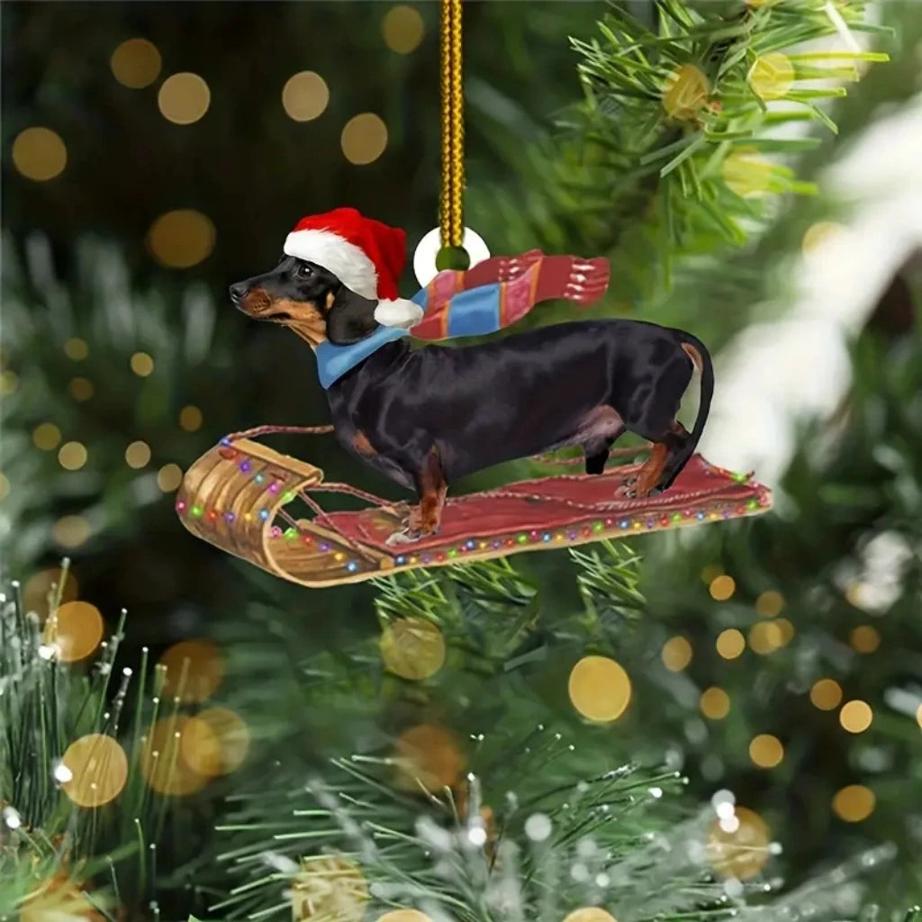 Premium Dachshund Halloween Ornaments Hanging Decoration