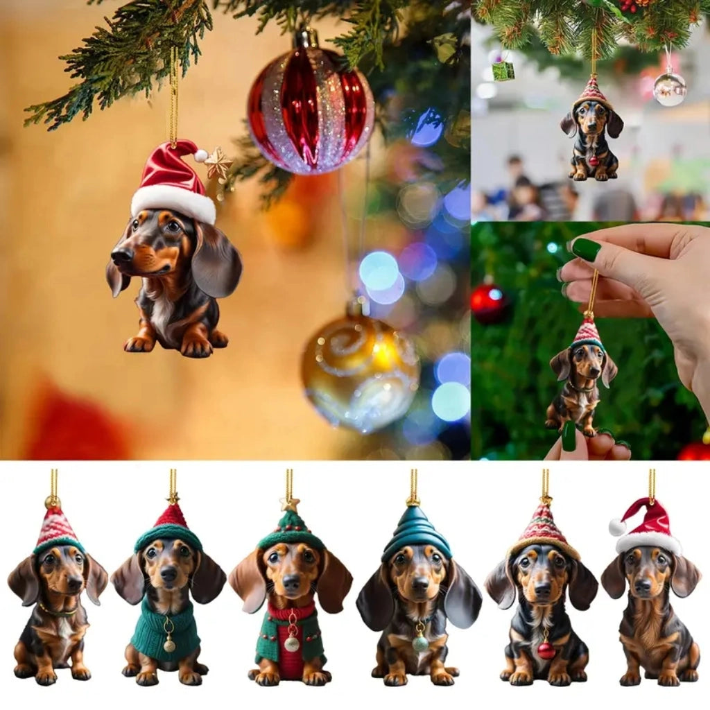 Premium Dachshund Halloween Ornaments Hanging Decoration