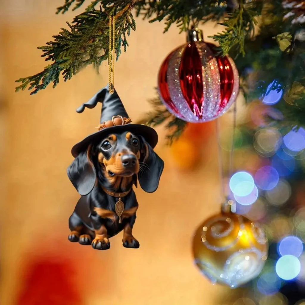 Premium Dachshund Halloween Ornaments Hanging Decoration