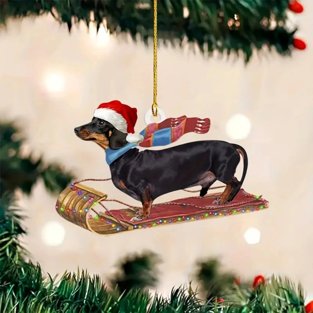 Premium Dachshund Halloween Ornaments Hanging Decoration