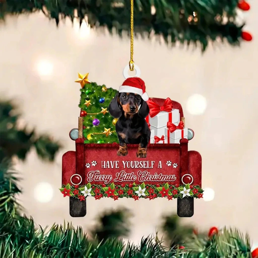 Premium Dachshund Halloween Ornaments Hanging Decoration