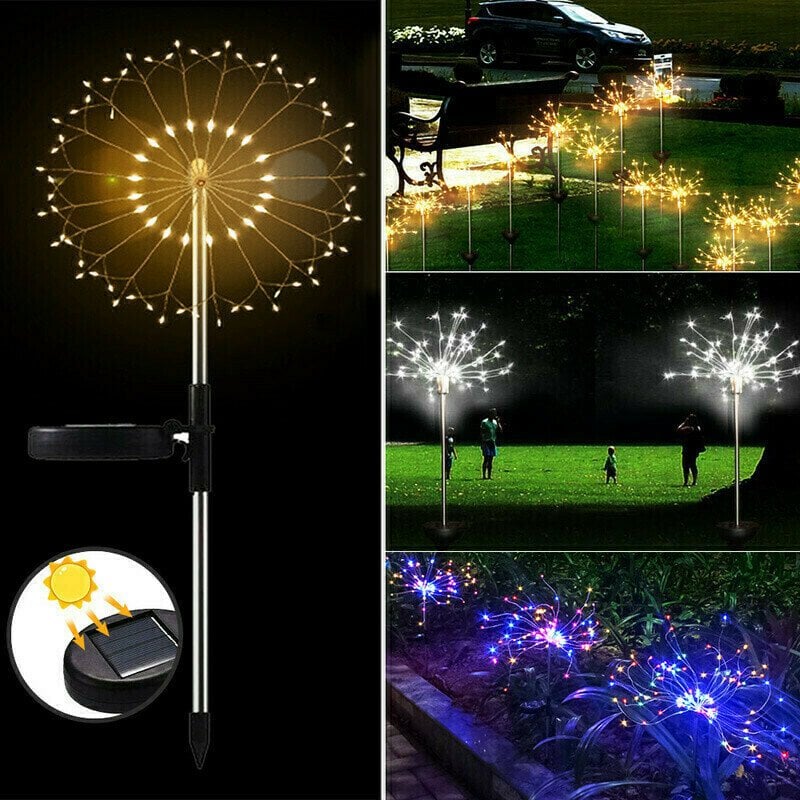 Promotion 49%  - Waterproof Solar Garden Fireworks Lamp