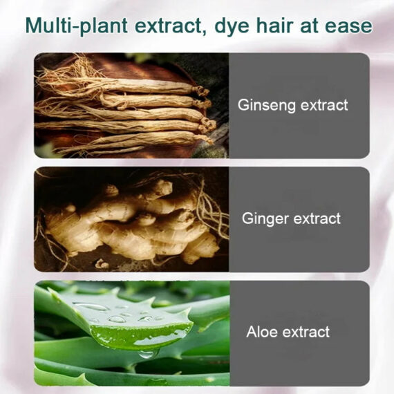 Pure Plant Extract For Grey Hair Color Bubble Dye