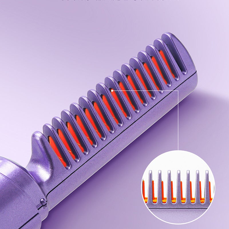 Rechargeable Mini Hair Straightener Styling Comb