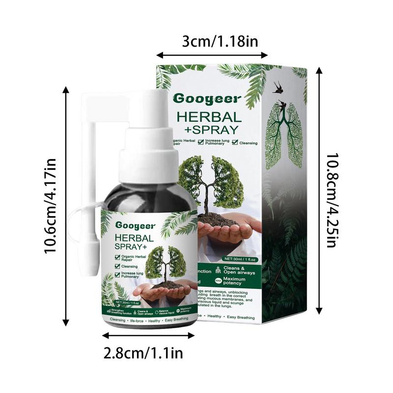 RespiNature Herbal Lung Cleanse Mist - Powerful Lung Support, Cleanse & Breathe - Herbal Mist