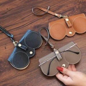 Soft Leather Sunglasses Bag