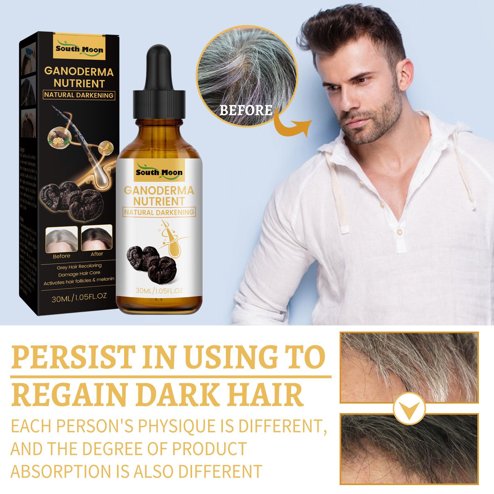 South Moon Anti-Greying Hair Serum (Buy 1 Get 1 Free)