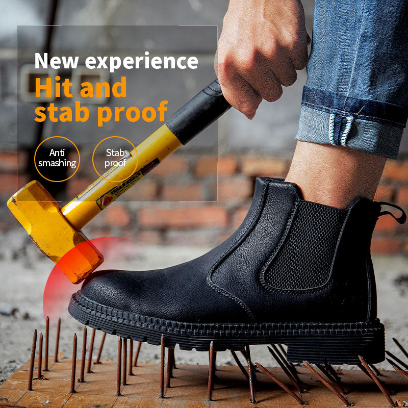 Stylish Men's Steel Toe Waterproof Safety Work Boots