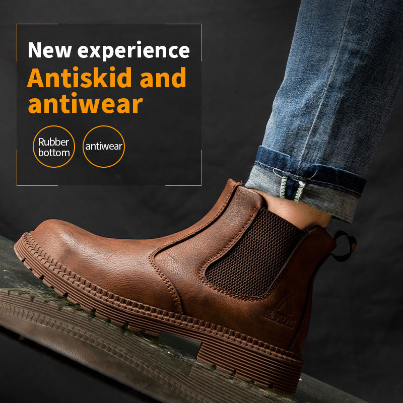 Stylish Men's Steel Toe Waterproof Safety Work Boots