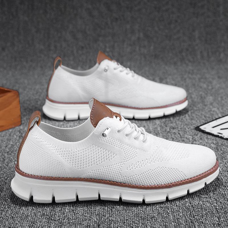 Summer breathable sneakers fly woven mesh shoes