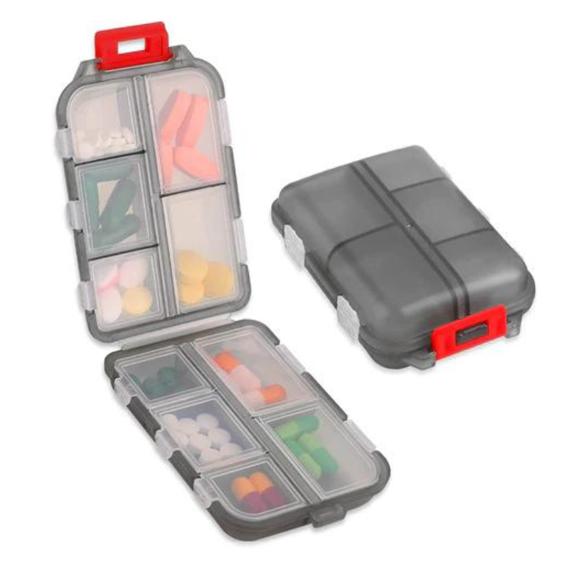 Taprer 10 Grids Pill Case