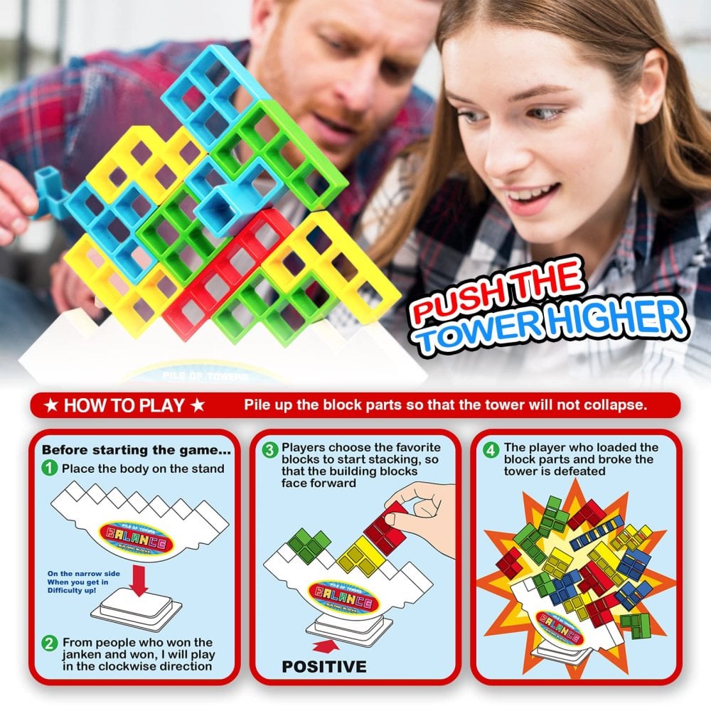 Team Tower Game For Kids & Adults