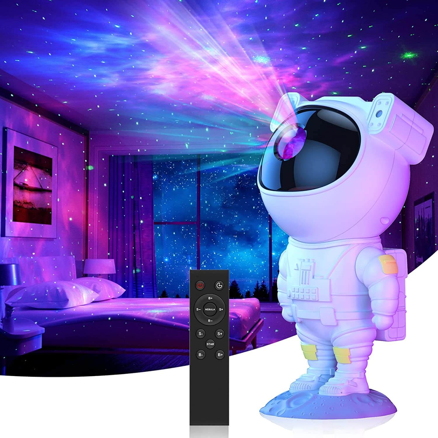 The Galaxy Bot Astronaut Galaxy Projector