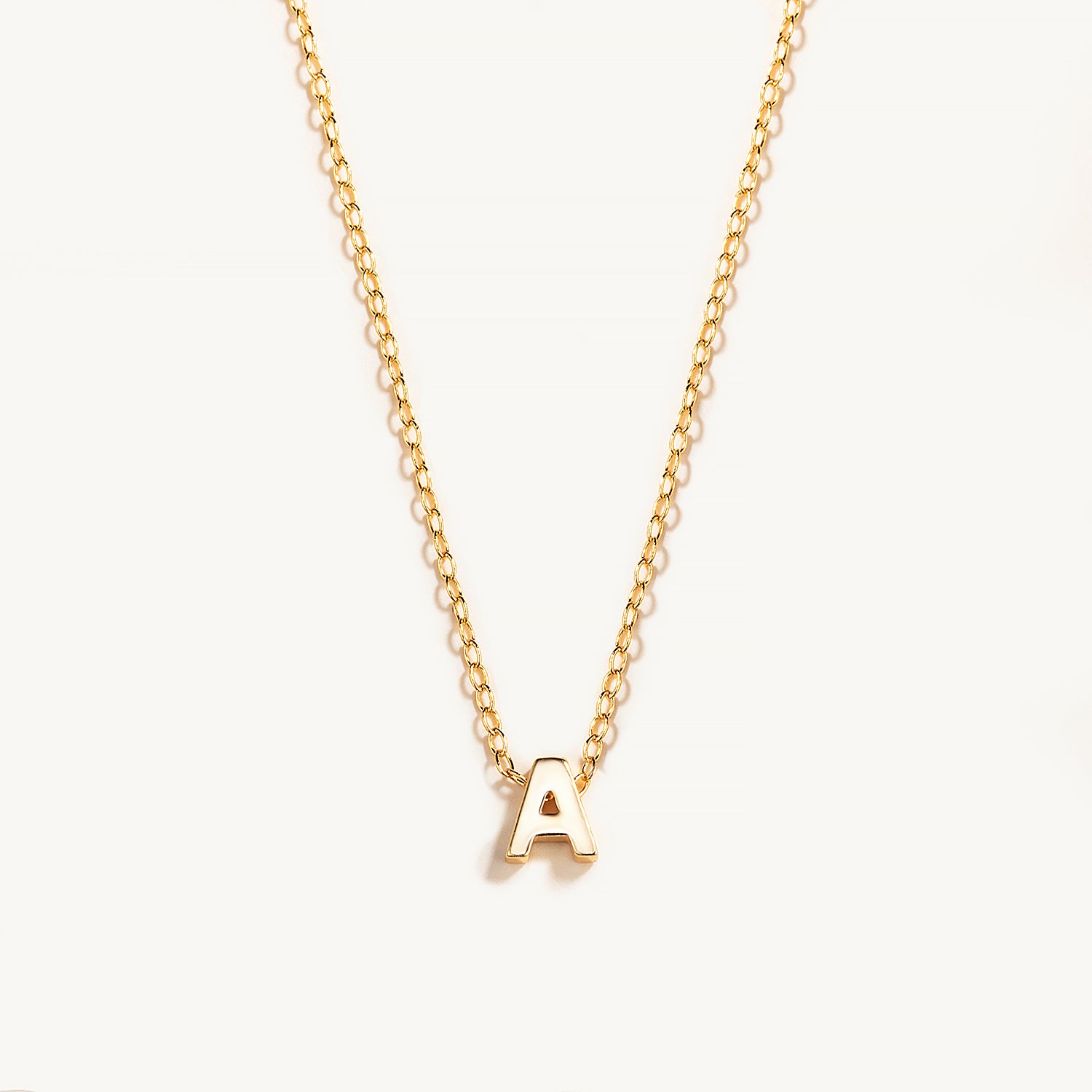 Tiny Initial Necklace S925