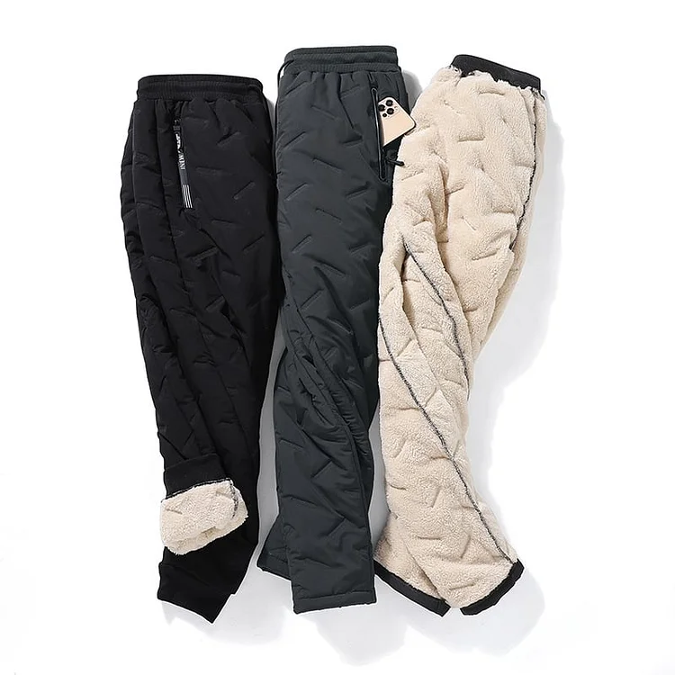 Unisex Lambswool Fleece-Lined Joggers