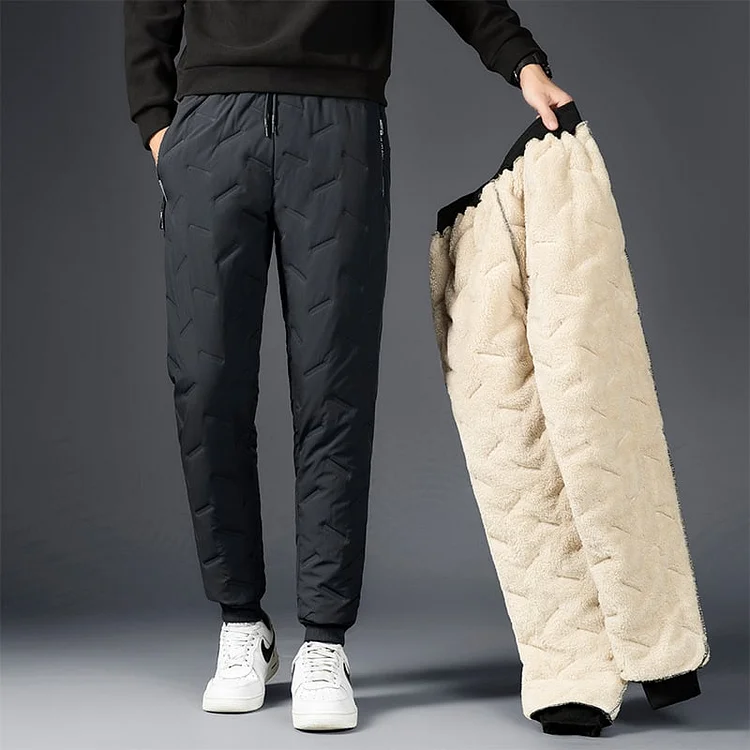 Unisex Lambswool Fleece-Lined Joggers