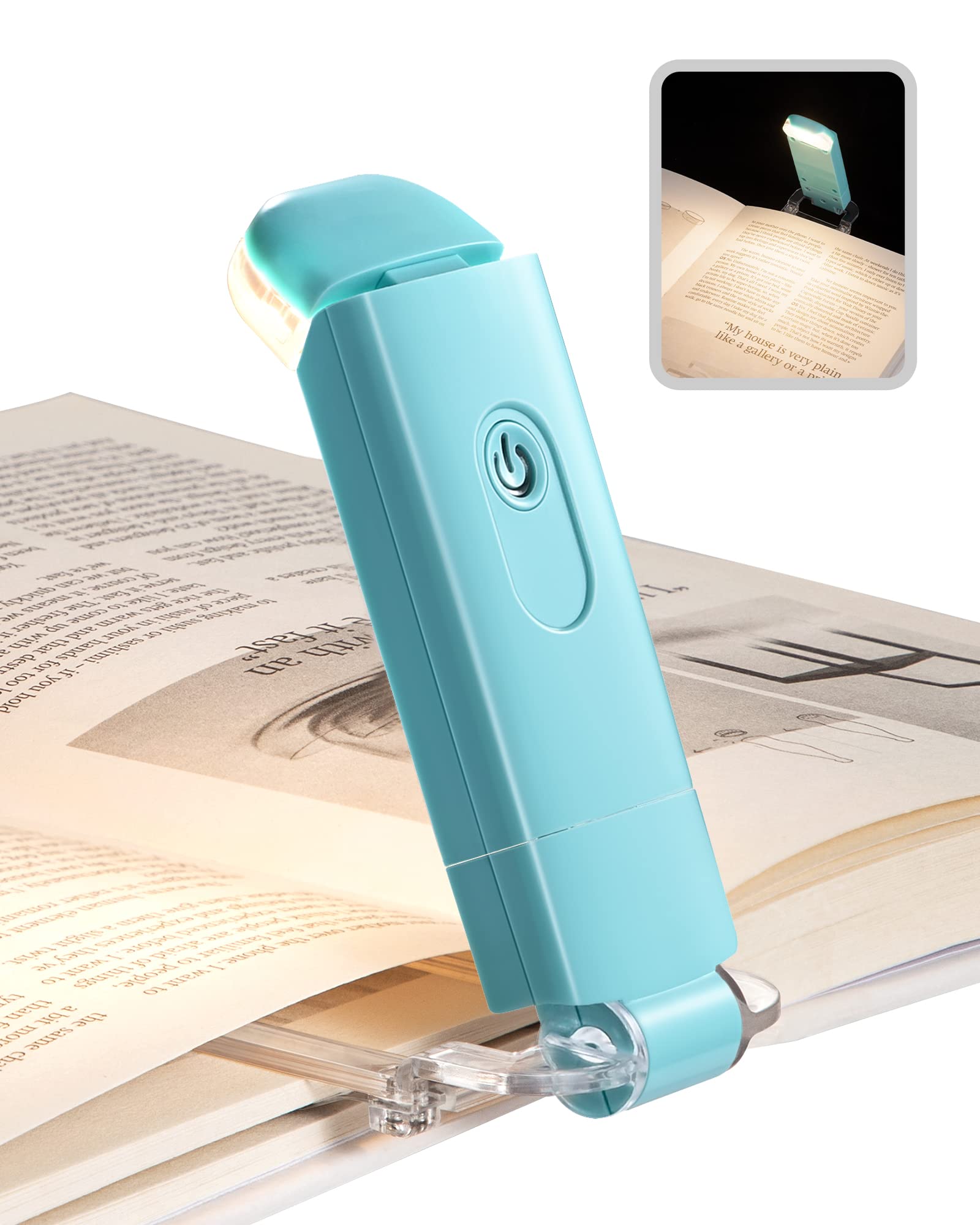 USB Rechargeable Book Light for Reading in Bed