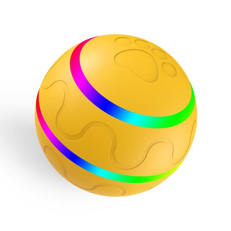 USB Rechargeable Smart Pet Toy Ball - Interactive Play for Dogs and Cats