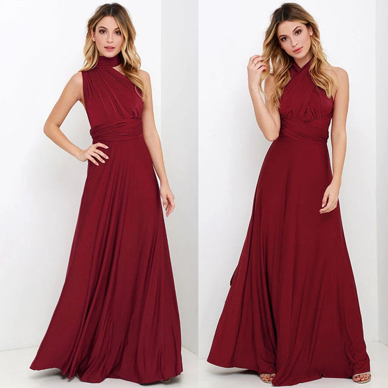 Versatile and Sexy Strap Wrap Dress - Bridesmaid Dress