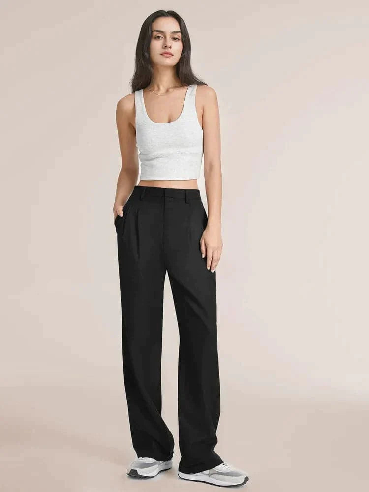 Stellura Wide Leg Tailored Pants