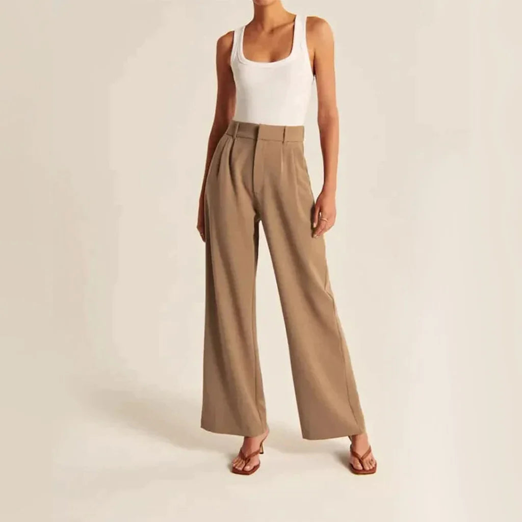 Stellura Wide Leg Tailored Pants