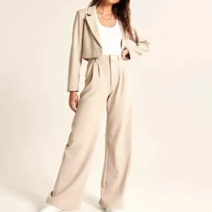 Wide-Leg Tailored Pants