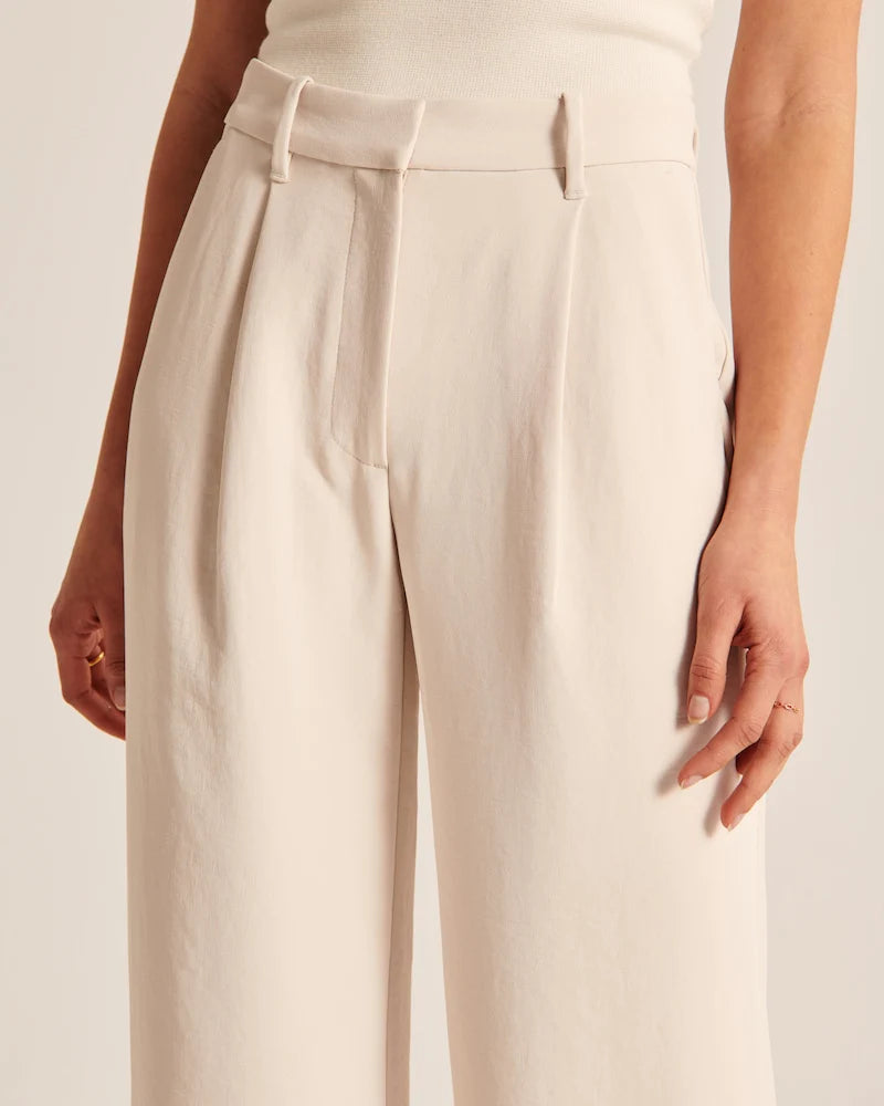 Olivia Blaire Wide-Leg Tailored Pants