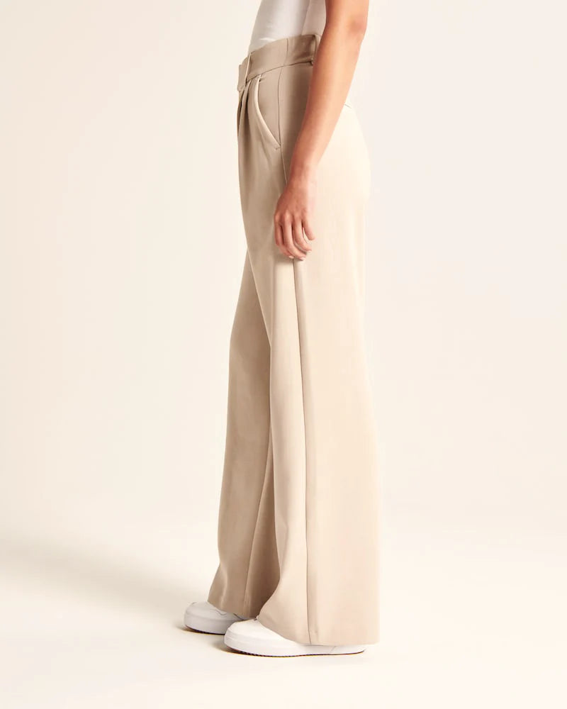 Olivia Blaire Wide-Leg Tailored Pants