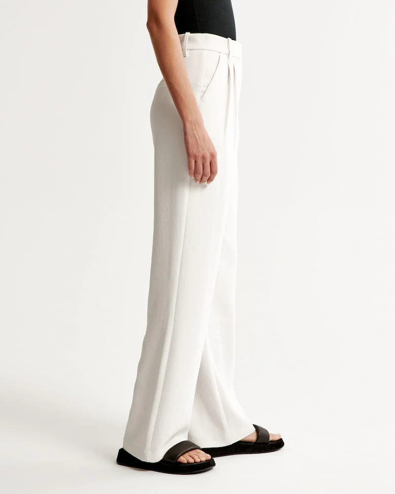 Olivia Blaire Wide-Leg Tailored Pants